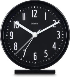 Hama Skye analog alarm clock 11.3 cm black