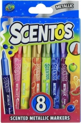 SCENTOS Metallic Scented Markers, set of 8 colors