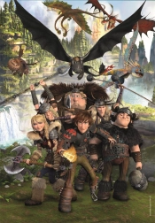 Clementoni puzzle Dragons : Cavaliers de Beurk 180 pièces