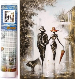 Diamond painting Romantische wandeling 30x40 cm