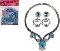 Glitterende kindersieradenset – ketting en oorbellen