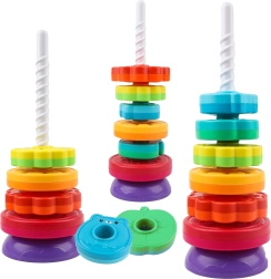 Educational Spiral Tower of Animals WOOPIE for Children