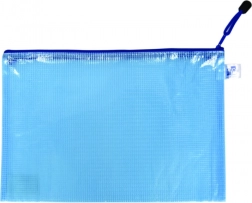 A4-zipmap modr blauw, met gaasversteviging