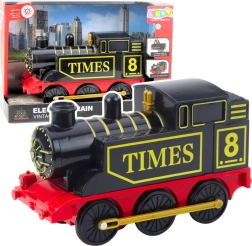 Electric retro locomotive with lights and sounds