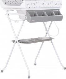 Babybad met verschoonkussen en standaard Aqua Giraffe van Chipolino