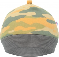 Babymuts New Baby With Love mosterdgeel 3–6 maanden