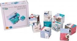 Houten kubuspuzzel Arctische dieren