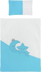 6-delige babybedlakenset BELISIMA Magic Stars, turkoois 100 × 135