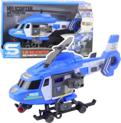 Police helicopter 1:16 with lights, sounds and hook with stretcher