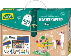 Lena creatief koffertje voor kleine doe-het-zelvers, blauw – 400 stuks