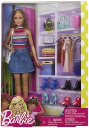 Barbie-pop met stijlvolle schoenen en accessoires