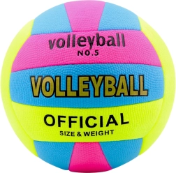Kleurvolle volleybal maat 5, diameter 20 cm