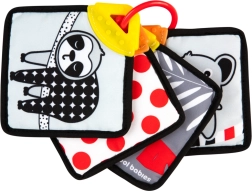 Sensory fabric flashcards with teether CANPOL babies BabiesBoo