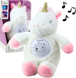 Plush Unicorn with Projector and Melodies