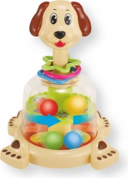 Mechanische draaimolen met balletjes – hond