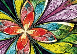 YAZZ puzzle colorful flower 1000 pieces