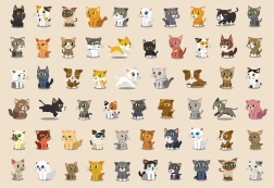 Sticker Puzzle Cats 250 Pieces