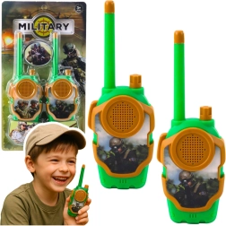 Talkies-walkies militaires pour enfants – lot de 2 pièces, portée 10 m