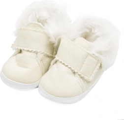 Baby winterse suède slofjes New Baby, beige, 3–6 maanden