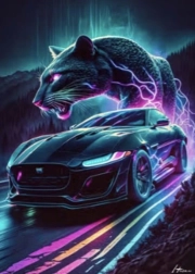 Diamantschilderen magische panter 30 × 40 cm