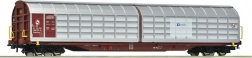 Roco vierassige wagen met schuifwanden ČD Cargo H0