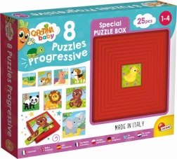 Progressive Puzzle Baby Animals 8 in 1 LISCIANI