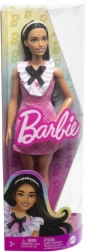 Barbie Fashionistas pop in roze geruite jurk