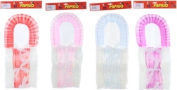 Kleurige wikkeldoek voor poppen 45–50 cm