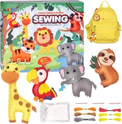 Kit créatif Animaux de la jungle à coudre