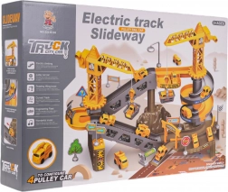 Mega bouwset bouwbaan met kranen en autootjes, 44 delen