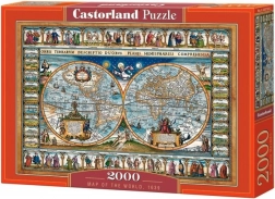 Puzzle 2000 Pieces World Map 1639