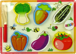 Wooden Cutting Vegetable Set – 6 Pieces