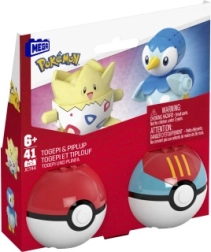 Poké Ball Mega Construx Bausatz mit Togepi und Piplup