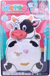 Waterverfschilderij Koe