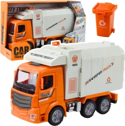 City garbage trucks with lights and sounds – orange