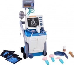 Medical trolley with set for little doctors