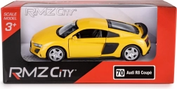 Metal model car AUDI R8 2019 1:36 yellow with opening doors