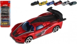 Set of 6 Racing Cars – metal and plastic, 8 cm, freewheel