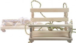 Wooden Hanging Swing for Children, Natural