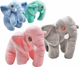 Pluchen olifant 19 cm – 4 kleuren