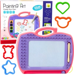 Magnetisch Tekenbord met Stempels Roze