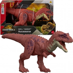dinosaurusfiguur jurassic world rebirth aucasaurus 32,5 cm – wild roar van mattel