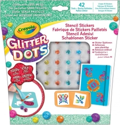 Crayola Glitter Dots – pochoirs pour autocollants