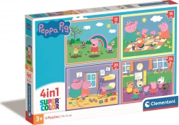 Clementoni Puzzle Peppa Pig 4-en-1