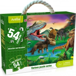 Maxi puzzle avec dinosaures, 54 pièces