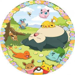 Round Puzzle Adorable Pokémon 500 Pieces