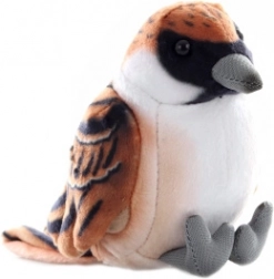 Moineau en peluche 18 cm – éco-responsable