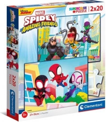 Puzzel 2x20 stukjes MARVEL Spidey en zijn geweldige vrienden