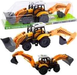 Large Yellow Articulated Backhoe Loader – Toy for Kids