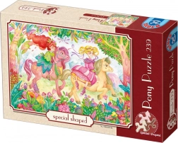 Puzzle Poneys colorés 239 pièces D-Toys